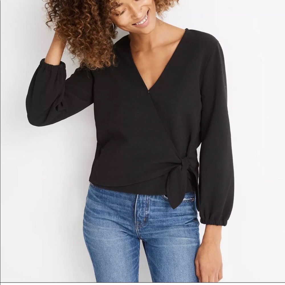 Madewell Wrap Blouse size M